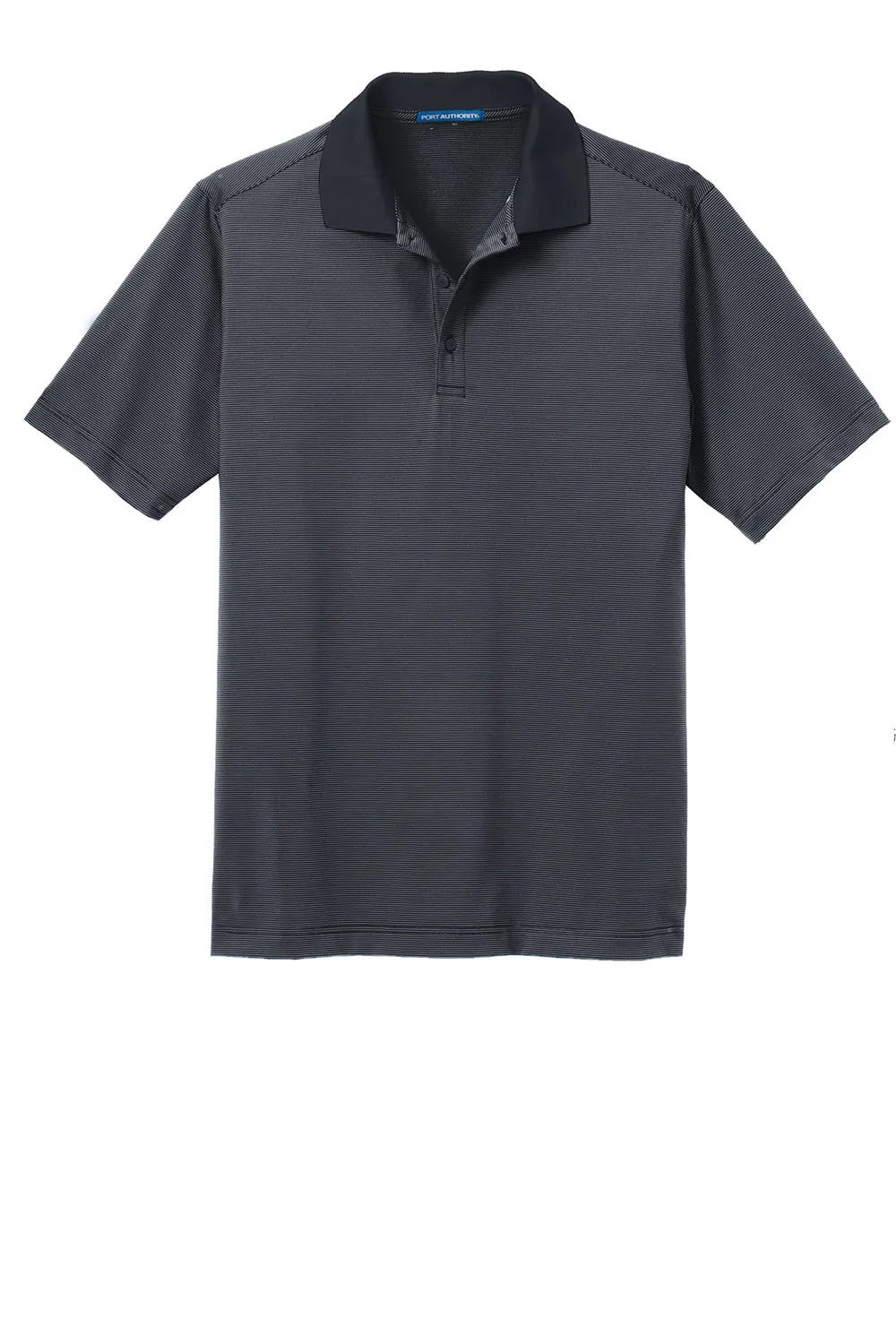 Port Authority Mens Performance Moisture Wicking Short Sleeve Polo Shirt - Graphite Grey/Black - Closeout  Premium quality Clothing Port-Authority