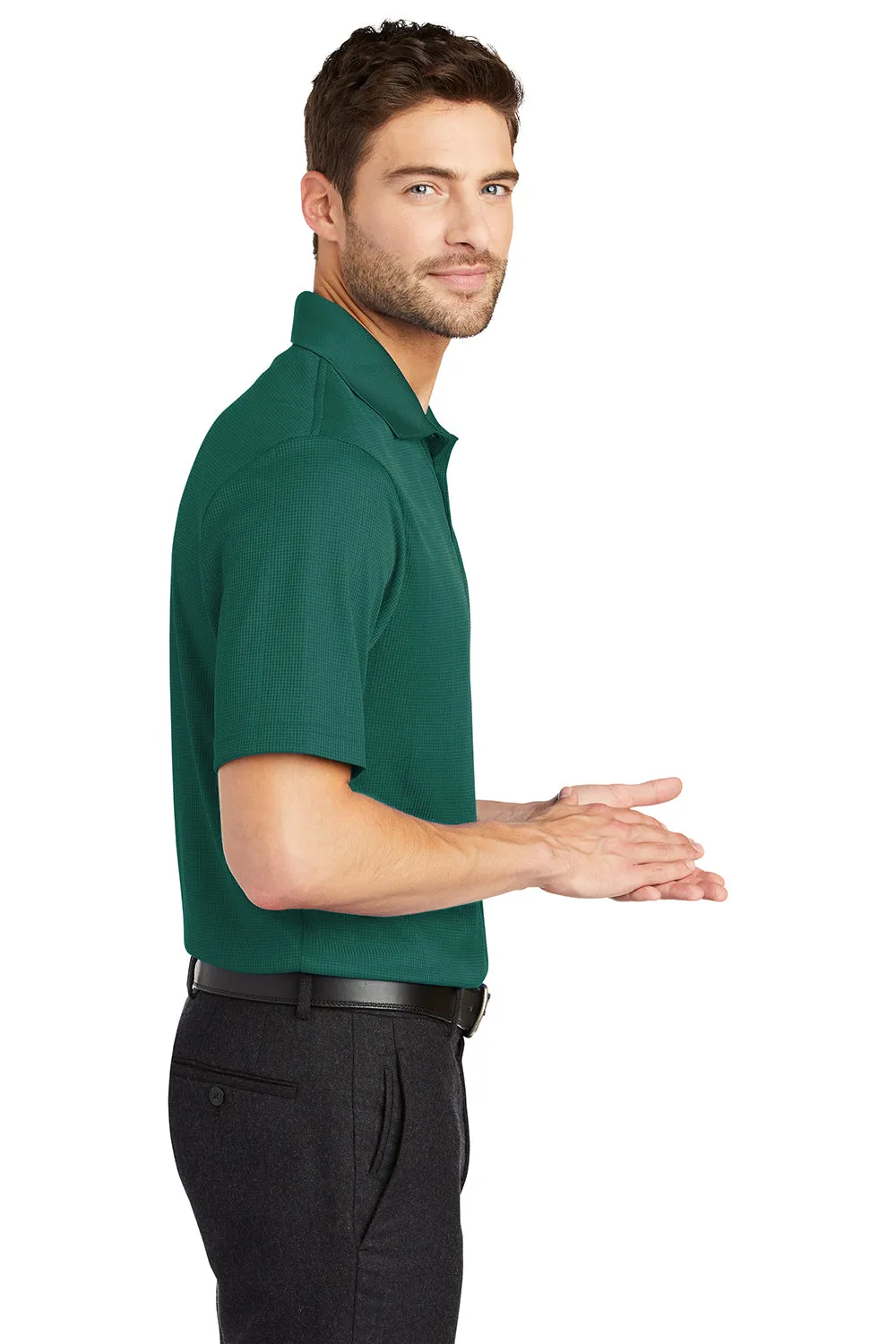 Port Authority Mens Performance Moisture Wicking Short Sleeve Polo Shirt - Green Glen  Premium quality Clothing Port-Authority