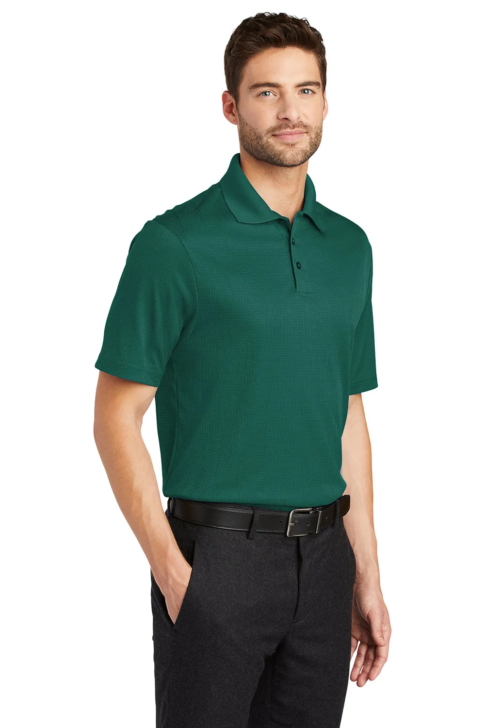Port Authority Mens Performance Moisture Wicking Short Sleeve Polo Shirt - Green Glen  Premium quality Clothing Port-Authority