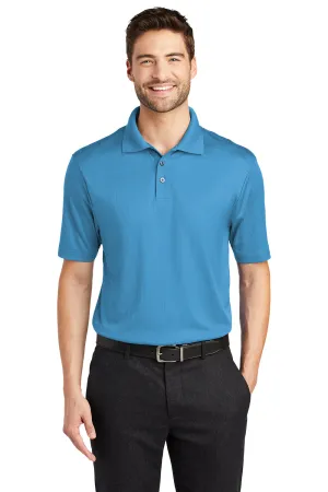 Port Authority Mens Performance Moisture Wicking Short Sleeve Polo Shirt - Ocean Blue  Premium quality Clothing Port-Authority