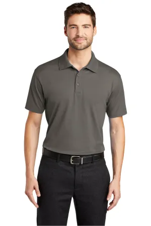 Port Authority Mens Rapid Dry Moisture Wicking Short Sleeve Polo Shirt - Smoke Grey  Premium quality Clothing Port-Authority