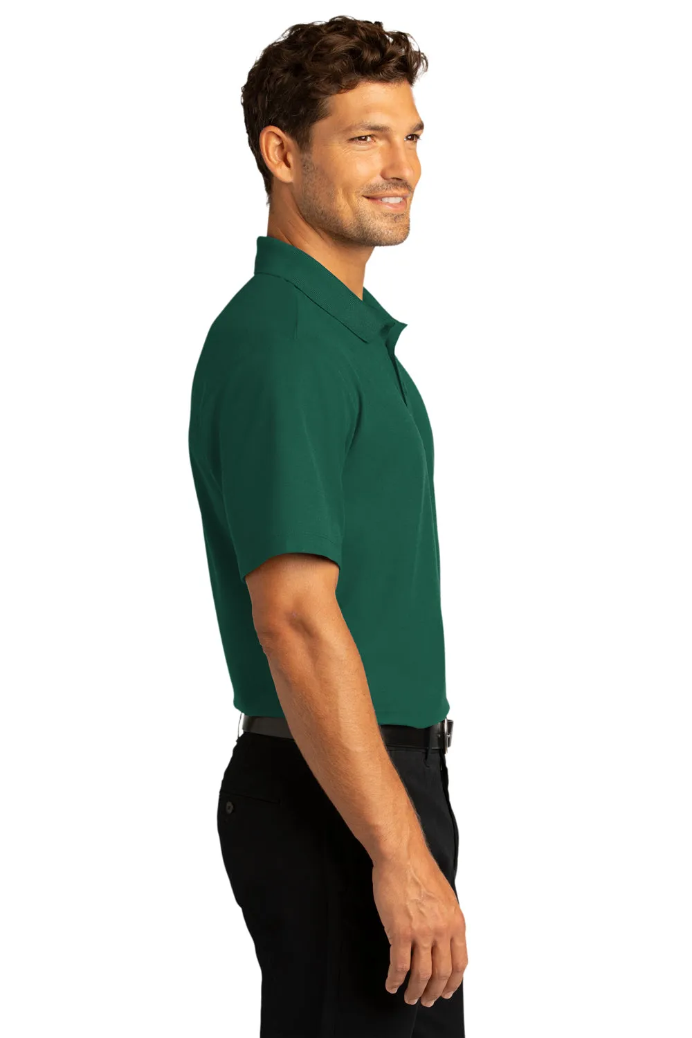 Port Authority Mens React SuperPro Snag Resistant Short Sleeve Polo Shirt - Marine Green - Closeout  Premium quality Clothing Port-Authority