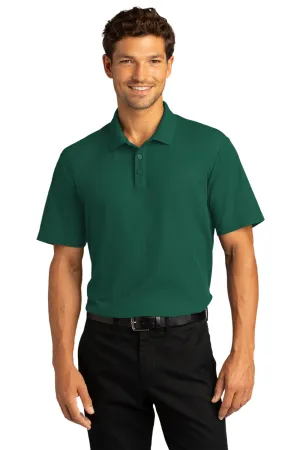 Port Authority Mens React SuperPro Snag Resistant Short Sleeve Polo Shirt - Marine Green - Closeout  Premium quality Clothing Port-Authority