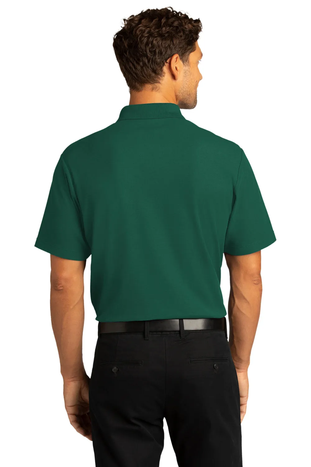 Port Authority Mens React SuperPro Snag Resistant Short Sleeve Polo Shirt - Marine Green - Closeout  Premium quality Clothing Port-Authority