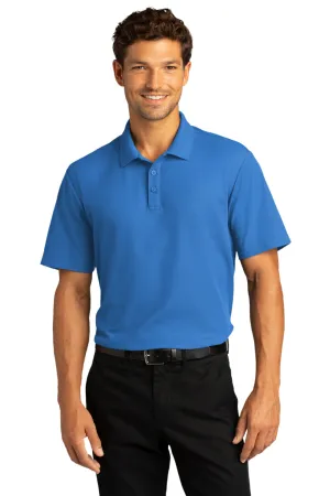 Port Authority Mens React SuperPro Snag Resistant Short Sleeve Polo Shirt - Strong Blue  Premium quality Clothing Port-Authority