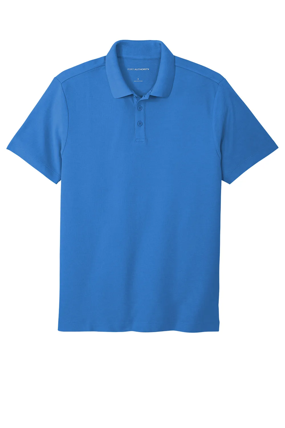 Port Authority Mens React SuperPro Snag Resistant Short Sleeve Polo Shirt - Strong Blue  Premium quality Clothing Port-Authority