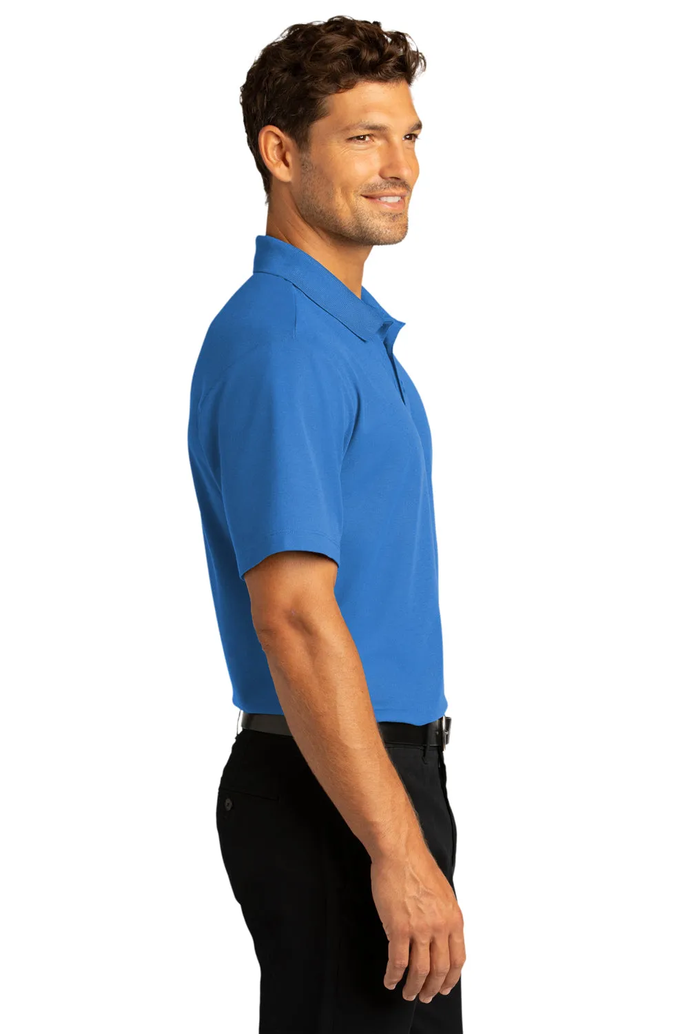 Port Authority Mens React SuperPro Snag Resistant Short Sleeve Polo Shirt - Strong Blue  Premium quality Clothing Port-Authority