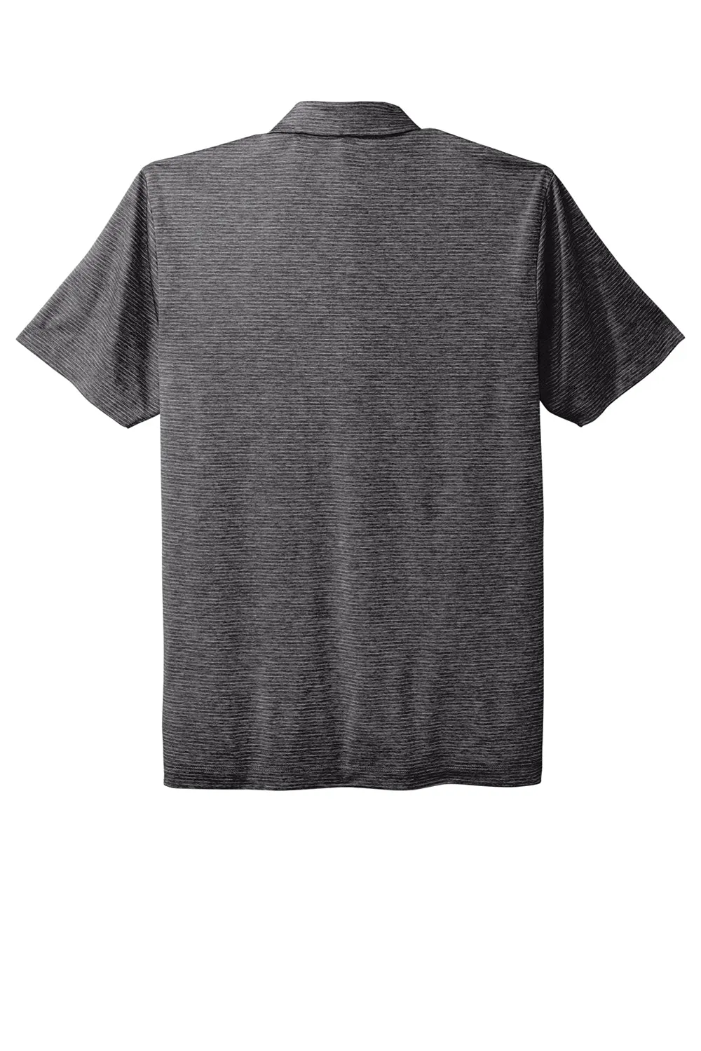 Port Authority Mens Shadow Stripe Moisture Wicking Short Sleeve Polo Shirt - Deep Black  Premium quality Clothing Port-Authority