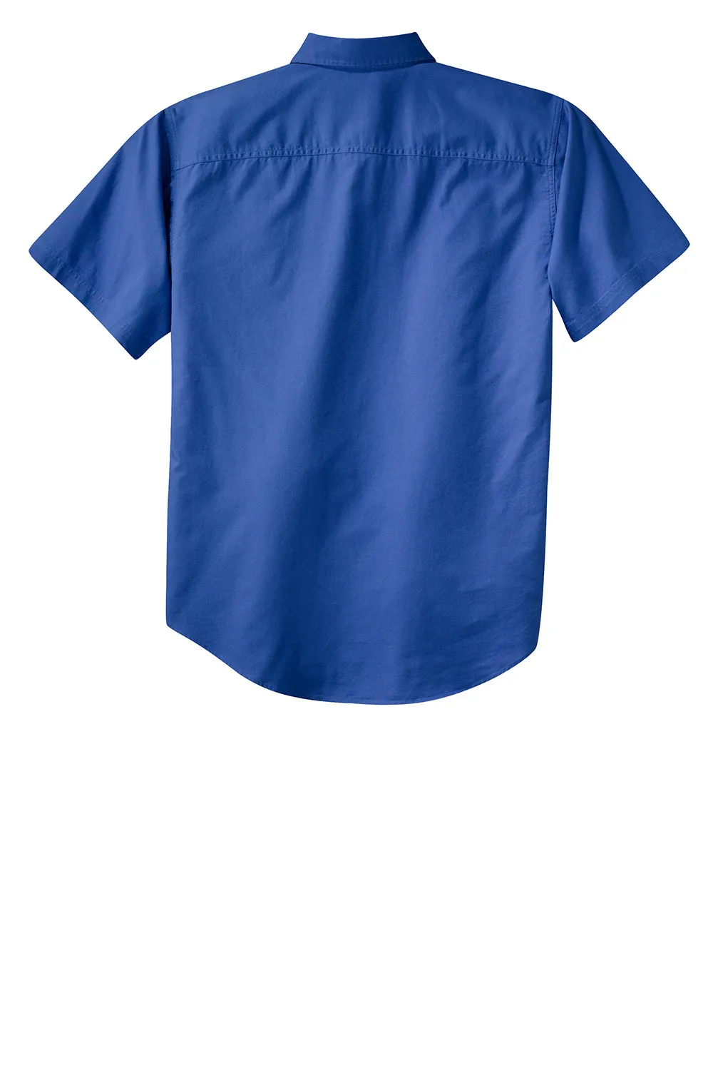 Port Authority Mens Short Sleeve Button Down Shirt w/ Pocket - Faded Blue - Closeout  Premium quality Clothing Port-Authority