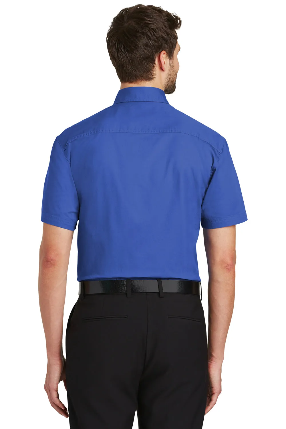 Port Authority Mens Short Sleeve Button Down Shirt w/ Pocket - Faded Blue - Closeout  Premium quality Clothing Port-Authority