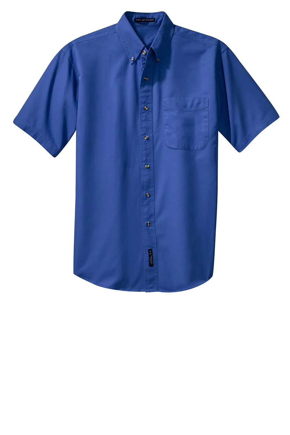 Port Authority Mens Short Sleeve Button Down Shirt w/ Pocket - Faded Blue - Closeout  Premium quality Clothing Port-Authority