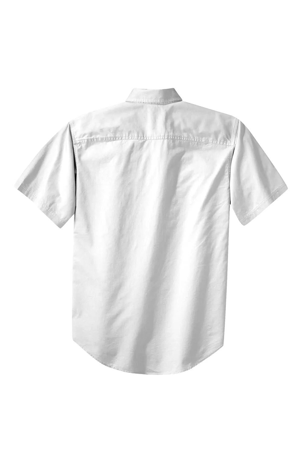 Port Authority Mens Short Sleeve Button Down Shirt w/ Pocket - White - Closeout  Premium quality Clothing Port-Authority