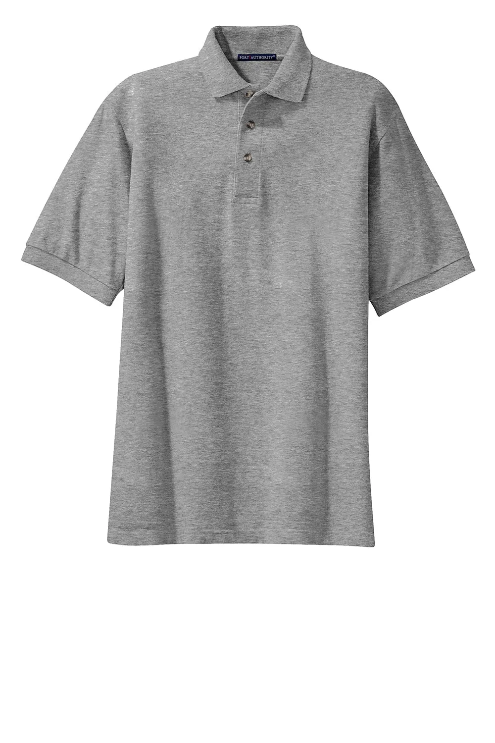 Port Authority Mens Shrink Resistant Short Sleeve Polo Shirt - Oxford Grey  Premium quality Clothing Port-Authority