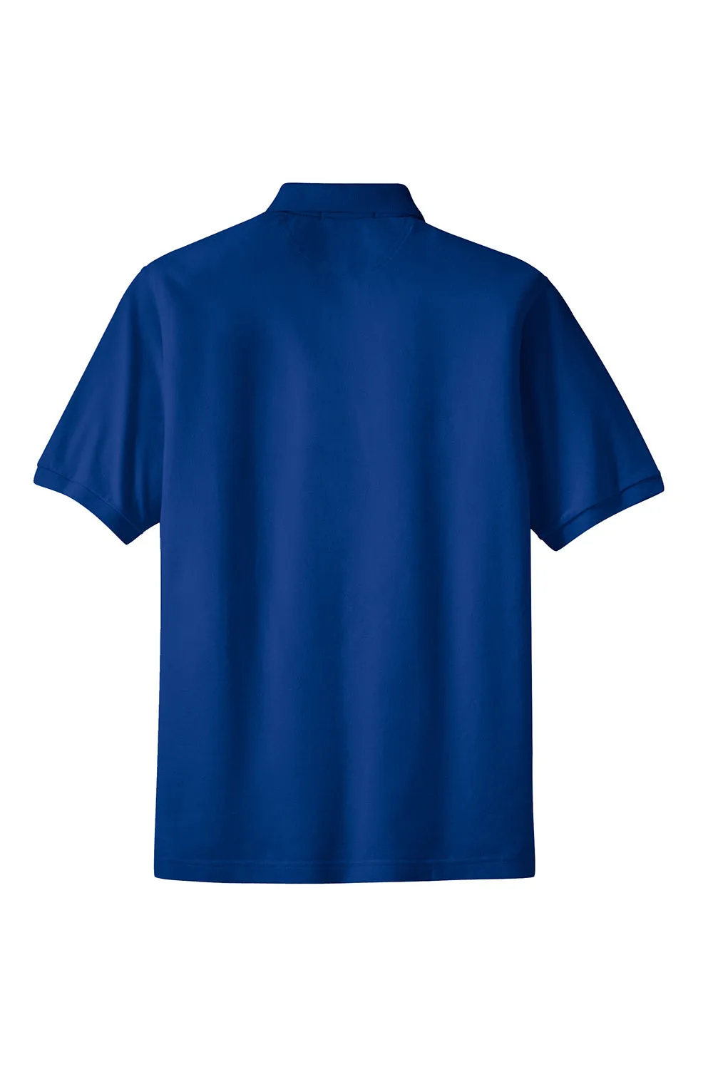 Port Authority Mens Shrink Resistant Short Sleeve Polo Shirt w/ Pocket - Royal Blue  Premium quality Clothing Port-Authority