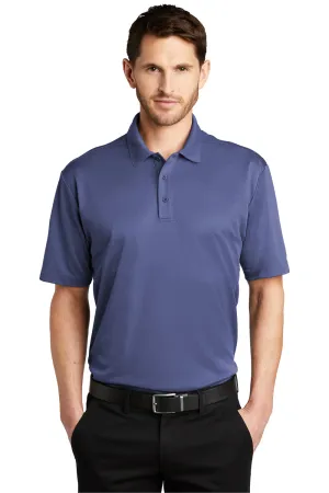 Port Authority Mens Silk Touch Performance Moisture Wicking Short Sleeve Polo Shirt - Heather Royal Blue  Premium quality Clothing Port-Authority