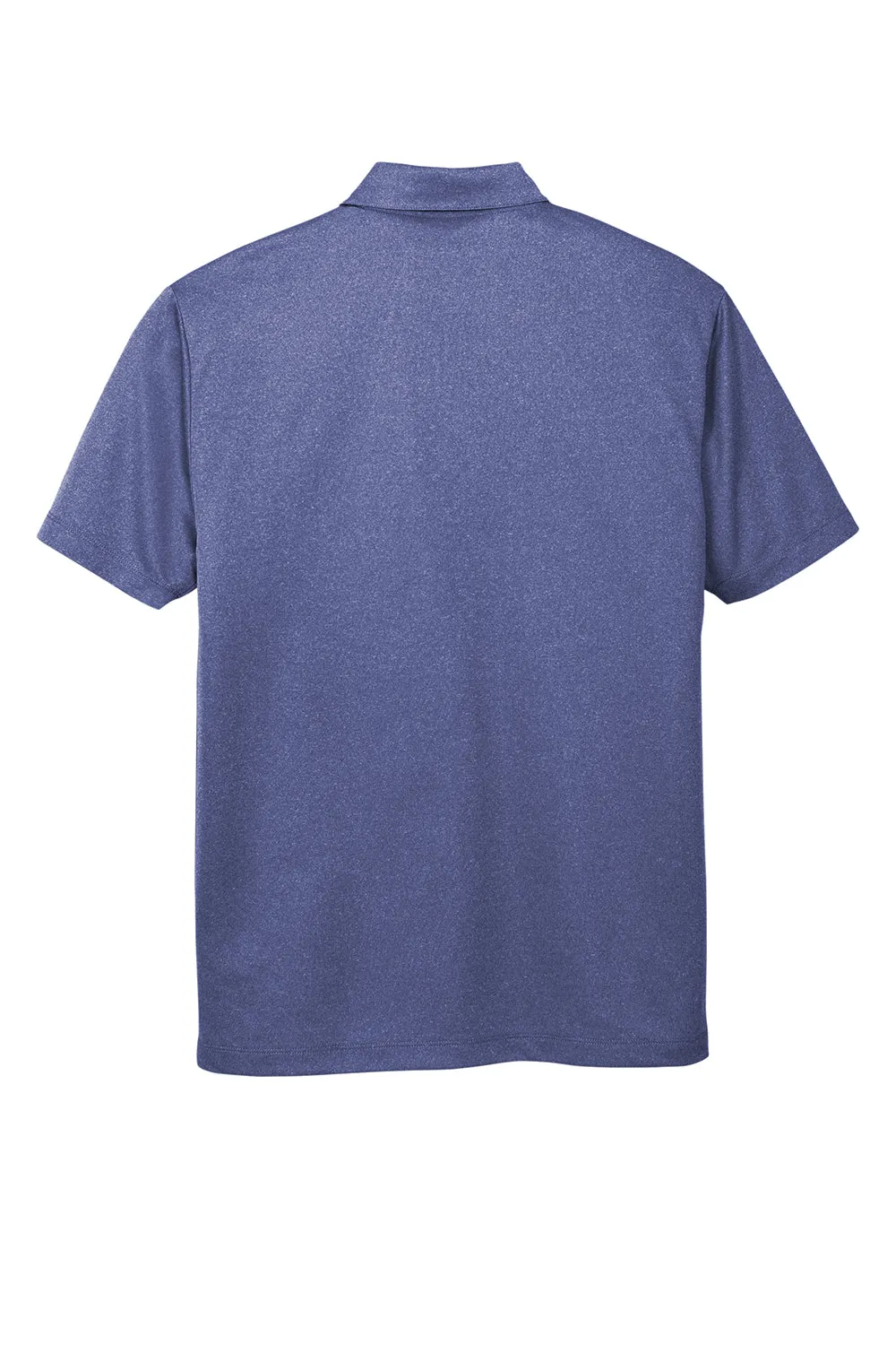 Port Authority Mens Silk Touch Performance Moisture Wicking Short Sleeve Polo Shirt - Heather Royal Blue  Premium quality Clothing Port-Authority