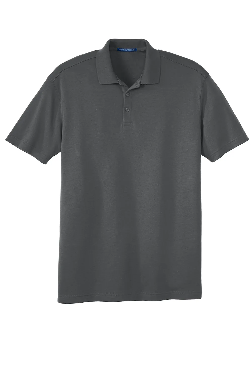Port Authority Mens Silk Touch Performance Moisture Wicking Short Sleeve Polo Shirt - Sterling Grey  Premium quality Clothing Port-Authority