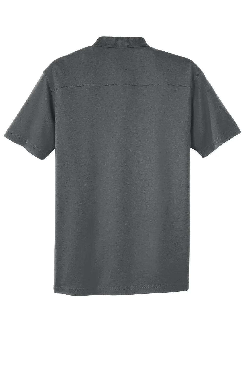 Port Authority Mens Silk Touch Performance Moisture Wicking Short Sleeve Polo Shirt - Sterling Grey  Premium quality Clothing Port-Authority