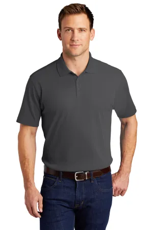 Port Authority Mens Silk Touch Performance Moisture Wicking Short Sleeve Polo Shirt - Sterling Grey  Premium quality Clothing Port-Authority
