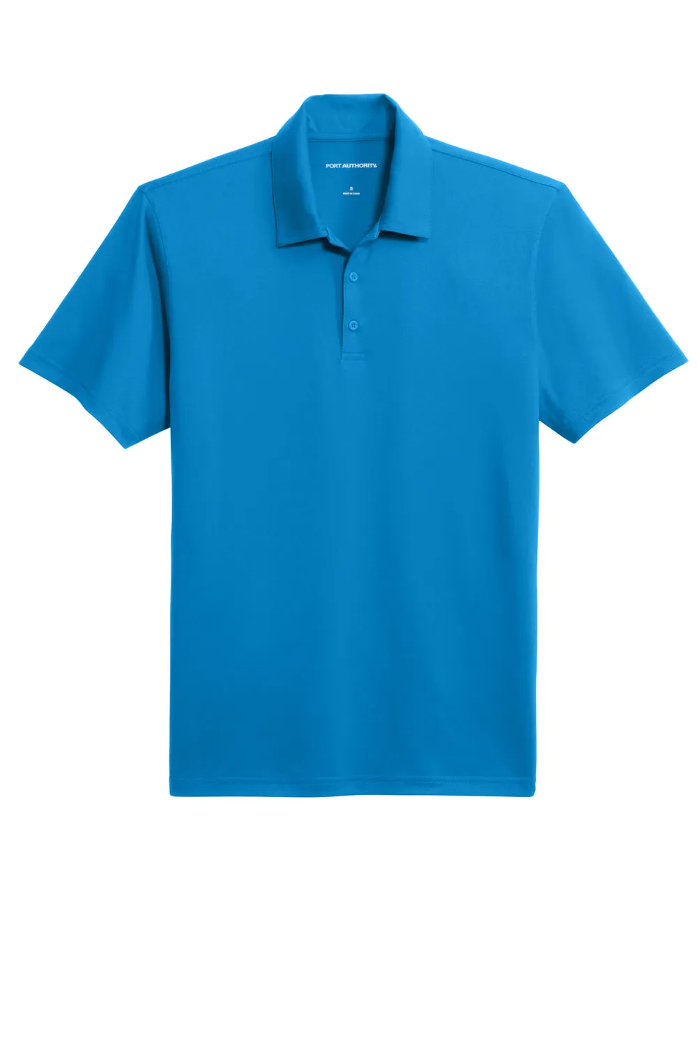 Port Authority Mens Staff Performance Moisture Wicking Short Sleeve Polo Shirt - Brilliant Blue  Premium quality Clothing Port-Authority