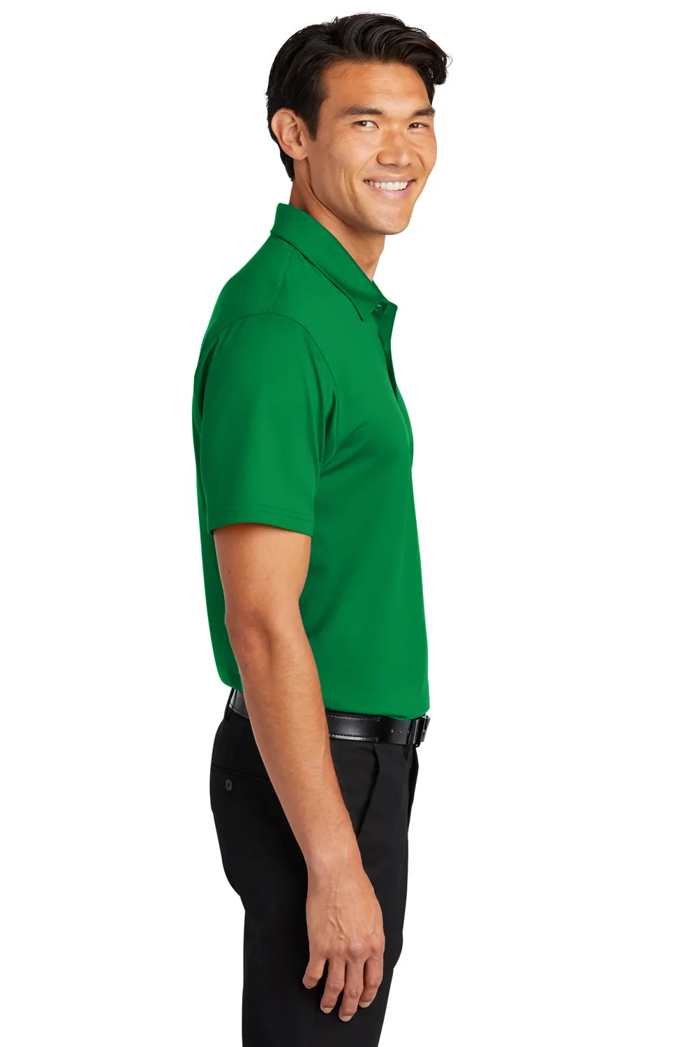 Port Authority Mens Staff Performance Moisture Wicking Short Sleeve Polo Shirt - Spring Green  Premium quality Clothing Port-Authority