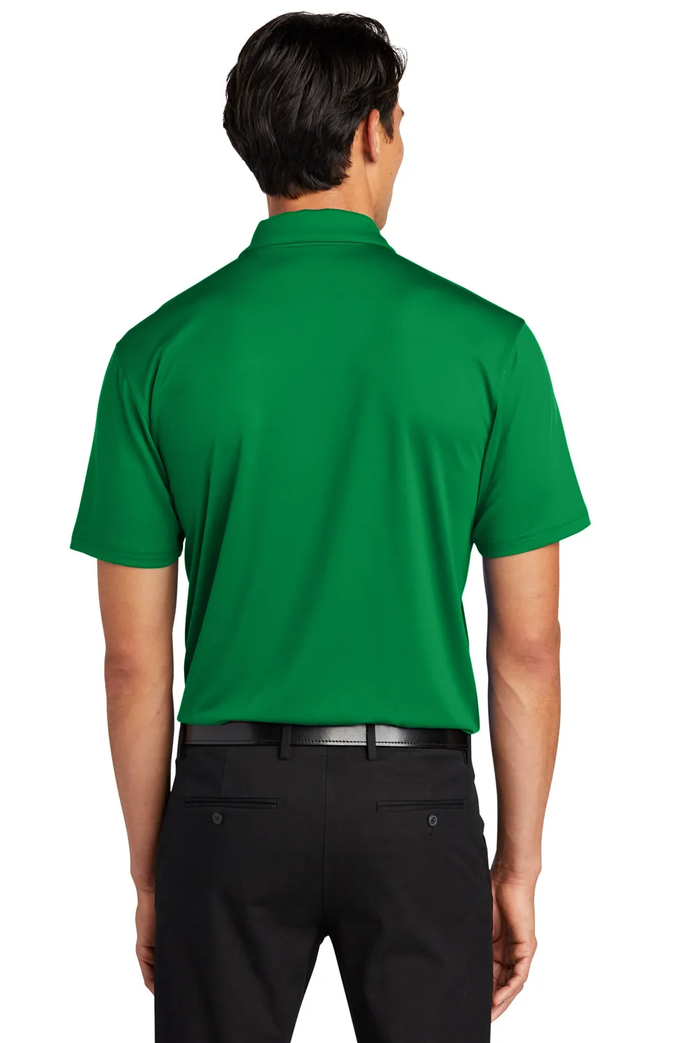 Port Authority Mens Staff Performance Moisture Wicking Short Sleeve Polo Shirt - Spring Green  Premium quality Clothing Port-Authority