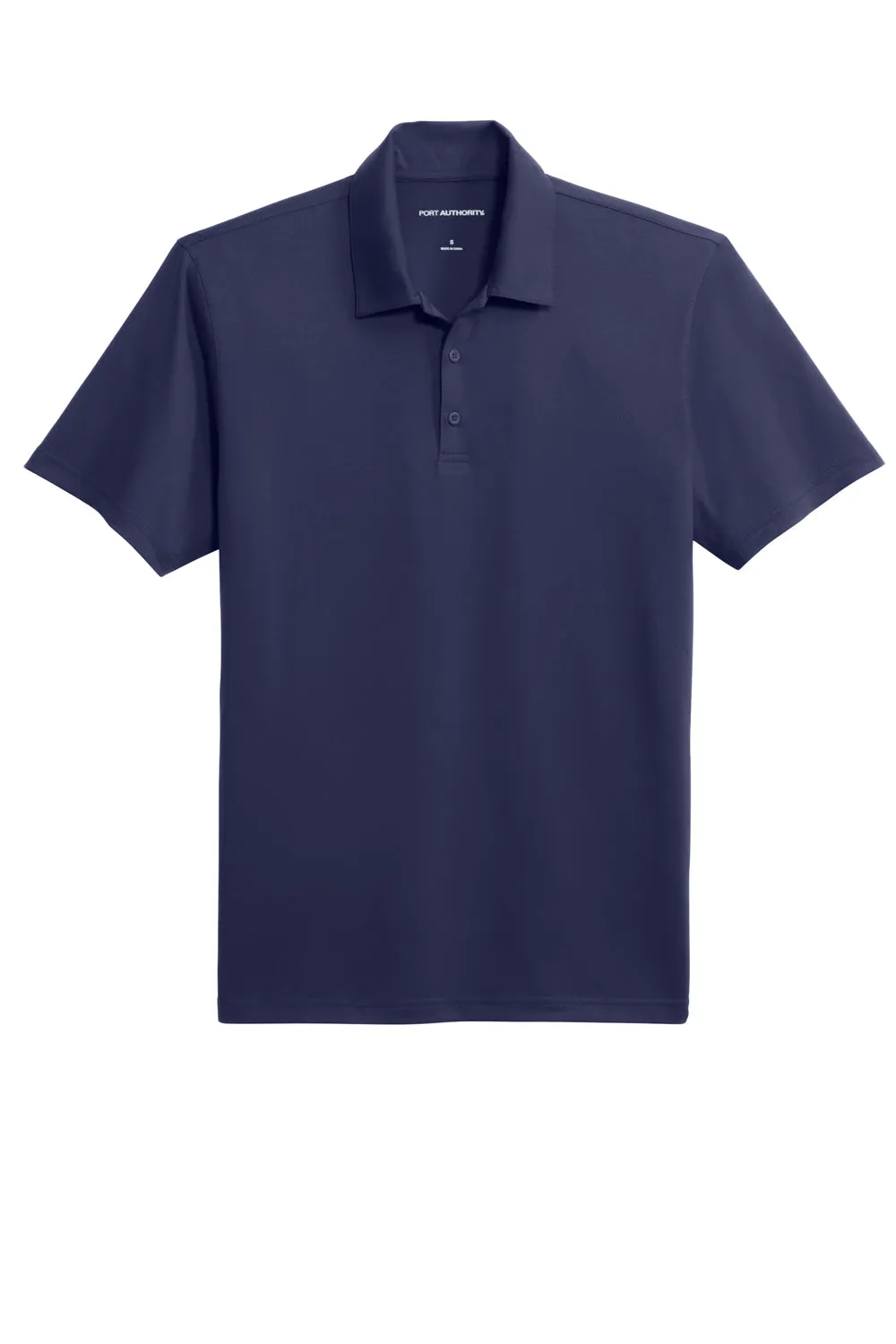 Port Authority Mens Staff Performance Moisture Wicking Short Sleeve Polo Shirt - True Navy Blue  Premium quality Clothing Port-Authority