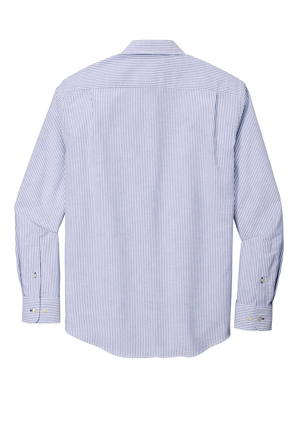 Port Authority Mens SuperPro Wrinkle Resistant Long Sleeve Button Down Shirt w/ Pocket - Oxford Blue/White - Closeout  Premium quality Clothing Port-Authority