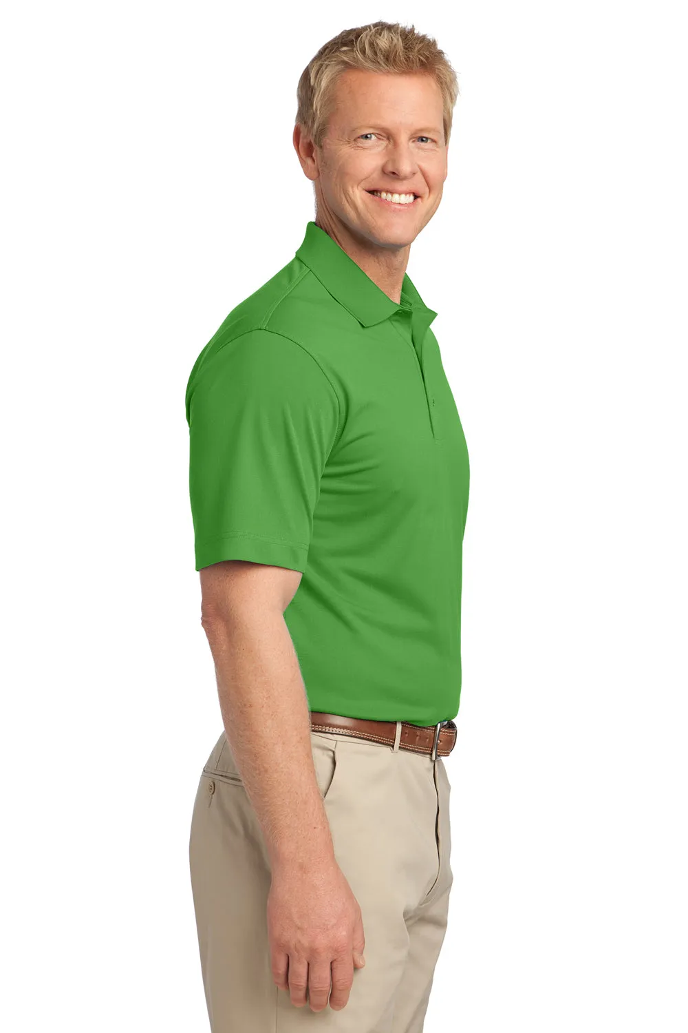 Port Authority Mens Tech Moisture Wicking Short Sleeve Polo Shirt - Cactus Green - Closeout  Premium quality Clothing Port-Authority