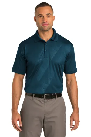 Port Authority Mens Tech Moisture Wicking Short Sleeve Polo Shirt - Poseidon Blue - Closeout  Premium quality Clothing Port-Authority