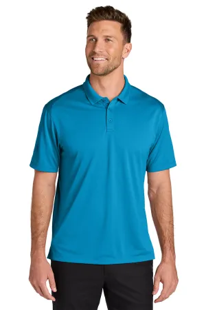 Port Authority Mens Wearever Moisture Wicking Pique Short Sleeve Polo Shirt - Parcel Blue  Premium quality Clothing Port-Authority