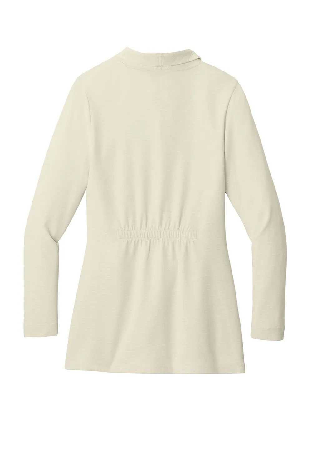 Port Authority Womens Breakwater Open Front Long Sleeve Cardigan Sweater w/ Pockets - Parchment  Premium quality Clothing Port-Authority