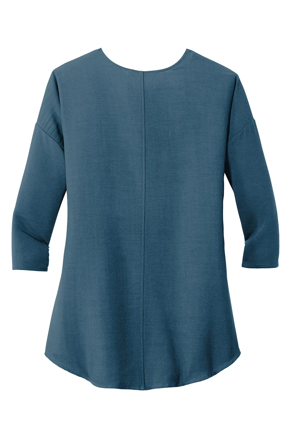 Port Authority Womens Concept Jersey 3/4 Sleeve V-Neck T-Shirt - Dusty Blue - Closeout  Premium quality Clothing Port-Authority