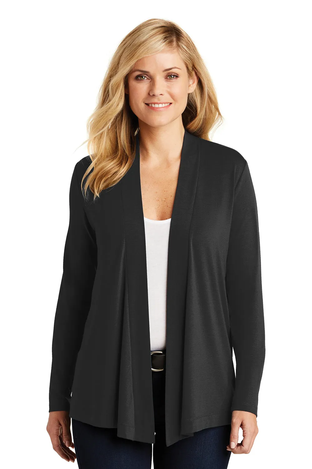 Port Authority Womens Concept Long Sleeve Cardigan Sweater - Black  Premium quality Clothing Port-Authority