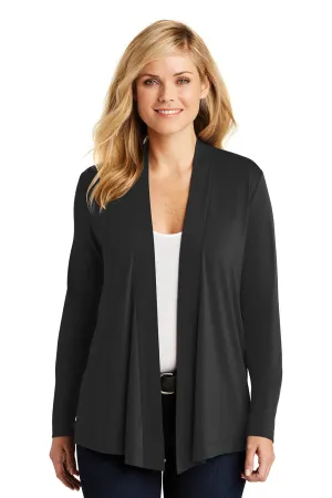 Port Authority Womens Concept Long Sleeve Cardigan Sweater - Black  Premium quality Clothing Port-Authority