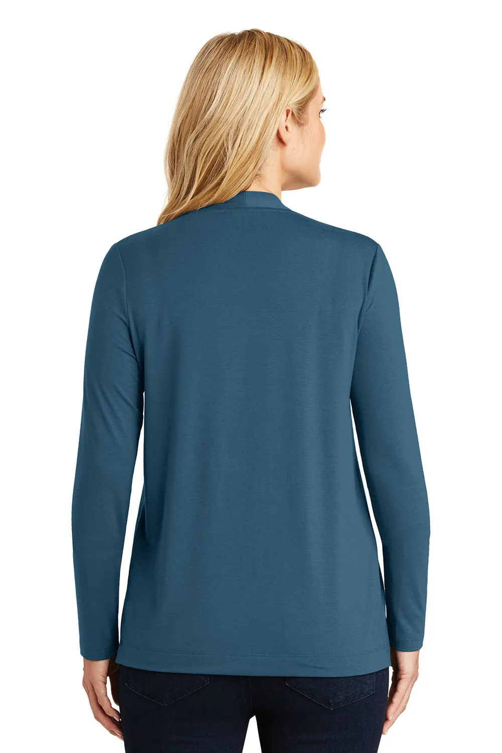 Port Authority Womens Concept Long Sleeve Cardigan Sweater - Dusty Blue  Premium quality Clothing Port-Authority