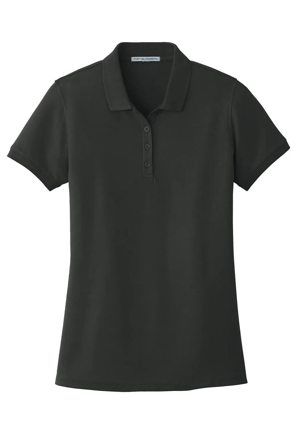 Port Authority Womens Core Classic Short Sleeve Polo Shirt - Deep Black  Premium quality Clothing Port-Authority