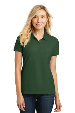 Port Authority Womens Core Classic Short Sleeve Polo Shirt - Deep Forest Green  Premium quality Clothing Port-Authority