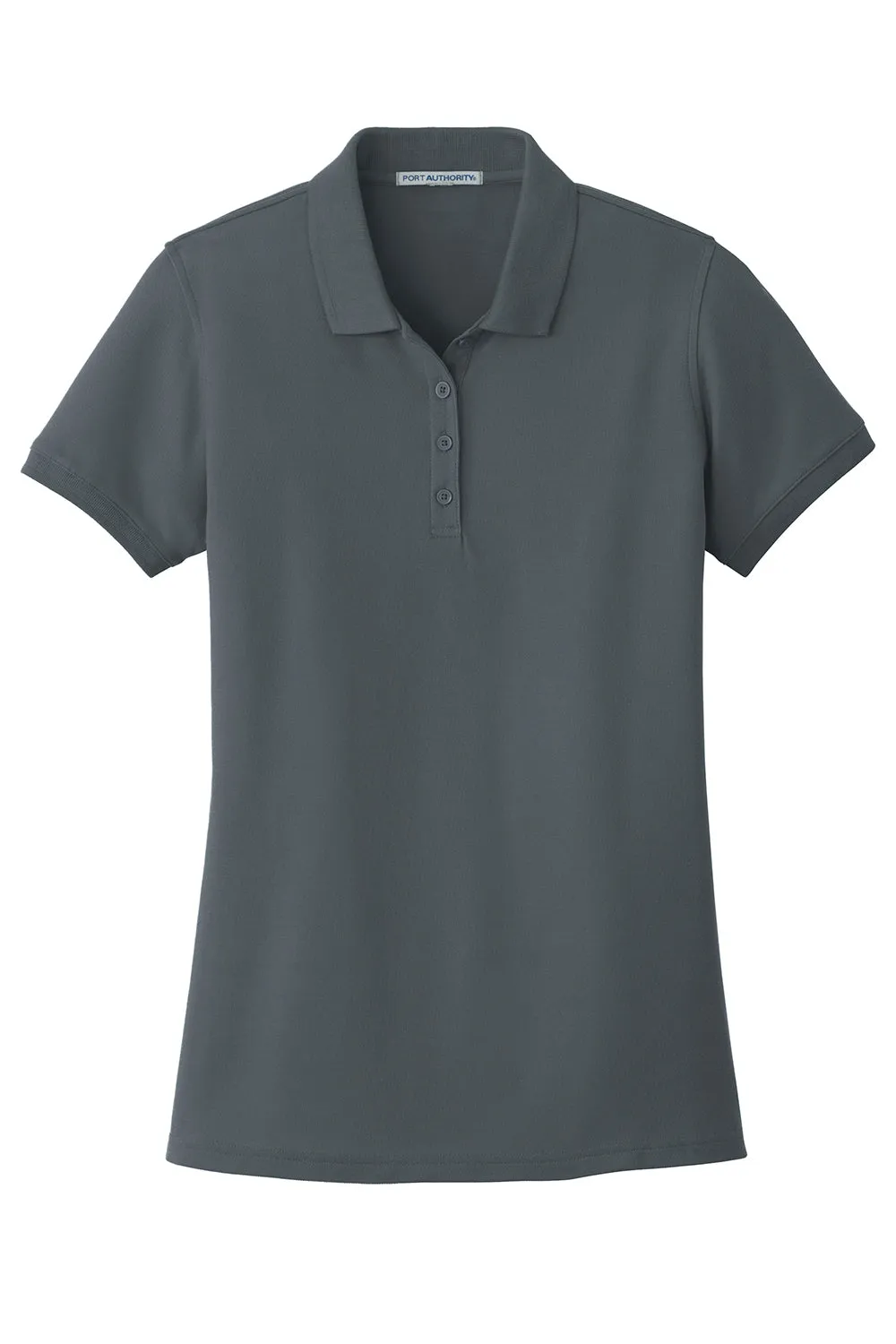 Port Authority Womens Core Classic Short Sleeve Polo Shirt - Graphite Grey  Premium quality Clothing Port-Authority