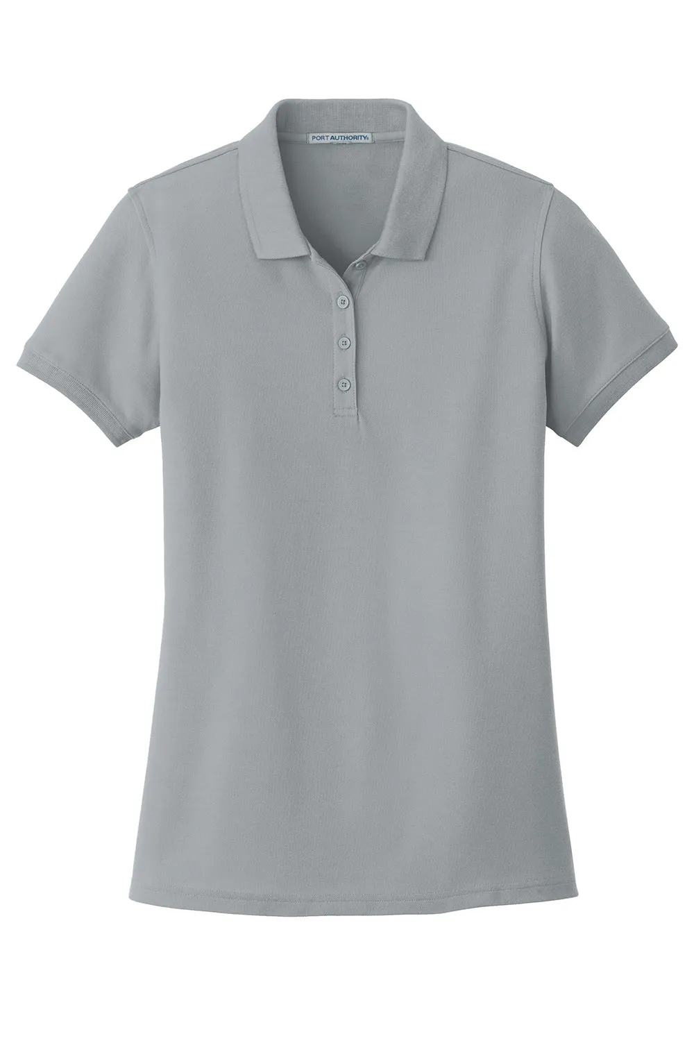 Port Authority Womens Core Classic Short Sleeve Polo Shirt - Gusty Grey  Premium quality Clothing Port-Authority