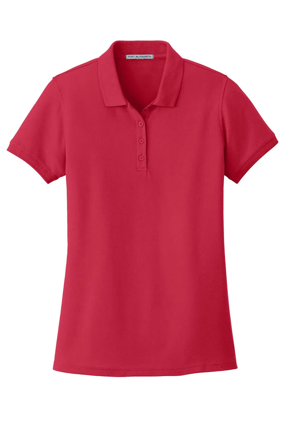 Port Authority Womens Core Classic Short Sleeve Polo Shirt - Rich Red  Premium quality Clothing Port-Authority