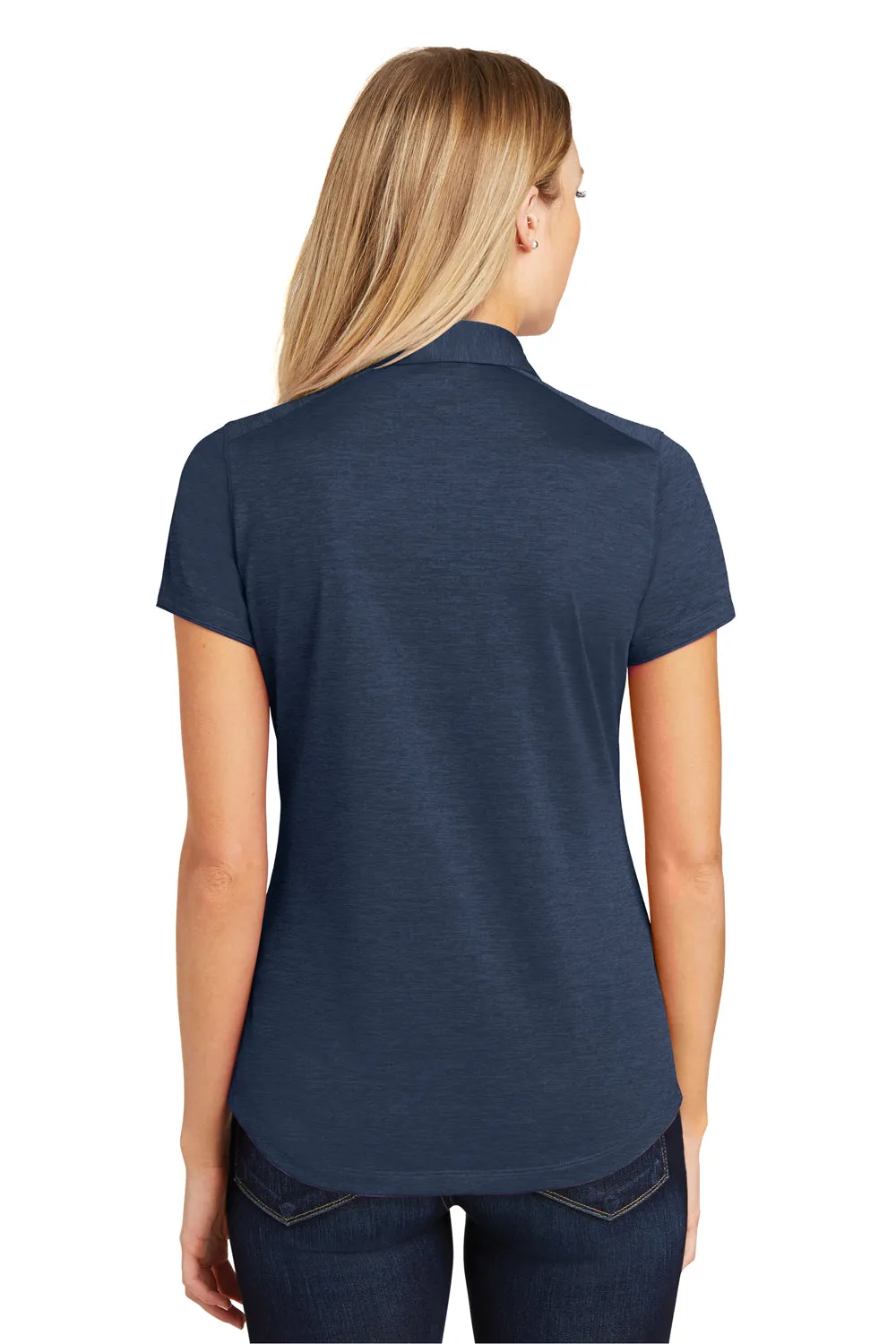 Port Authority Womens Digi Heather Performance Moisture Wicking Short Sleeve Polo Shirt - Dress Navy Blue  Premium quality Clothing Port-Authority