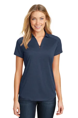 Port Authority Womens Digi Heather Performance Moisture Wicking Short Sleeve Polo Shirt - Dress Navy Blue  Premium quality Clothing Port-Authority