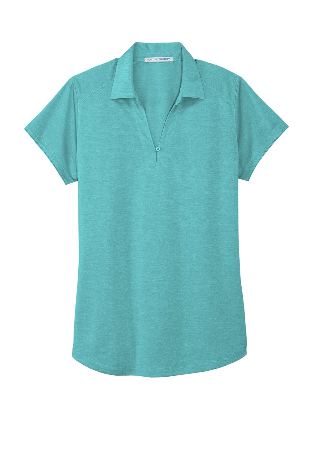 Port Authority Womens Digi Heather Performance Moisture Wicking Short Sleeve Polo Shirt - Maui Blue - Closeout  Premium quality Clothing Port-Authority