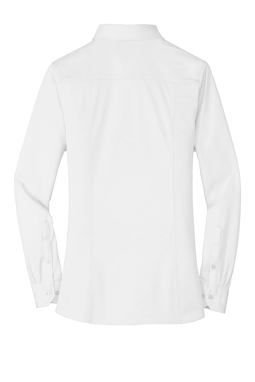 Port Authority Womens Dimension Moisture Wicking Long Sleeve Button Down Shirt - White  Premium quality Clothing Port-Authority