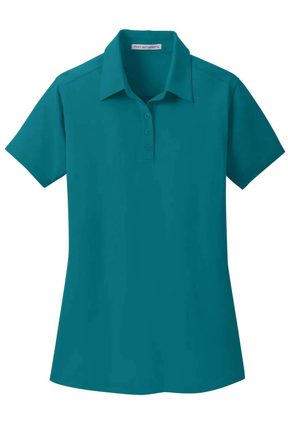 Port Authority Womens Dimension Moisture Wicking Short Sleeve Polo Shirt - Dark Teal Green - Closeout  Premium quality Clothing Port-Authority