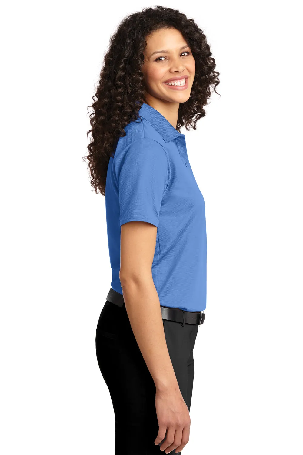 Port Authority Womens Dry Zone Moisture Wicking Short Sleeve Polo Shirt - Blue Lake - Closeout  Premium quality Clothing Port-Authority