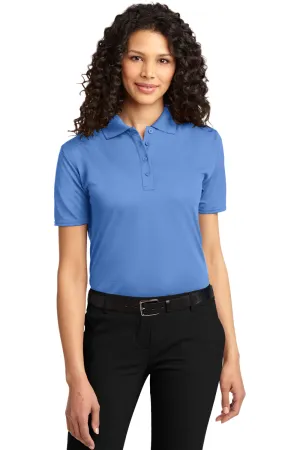 Port Authority Womens Dry Zone Moisture Wicking Short Sleeve Polo Shirt - Blue Lake - Closeout  Premium quality Clothing Port-Authority