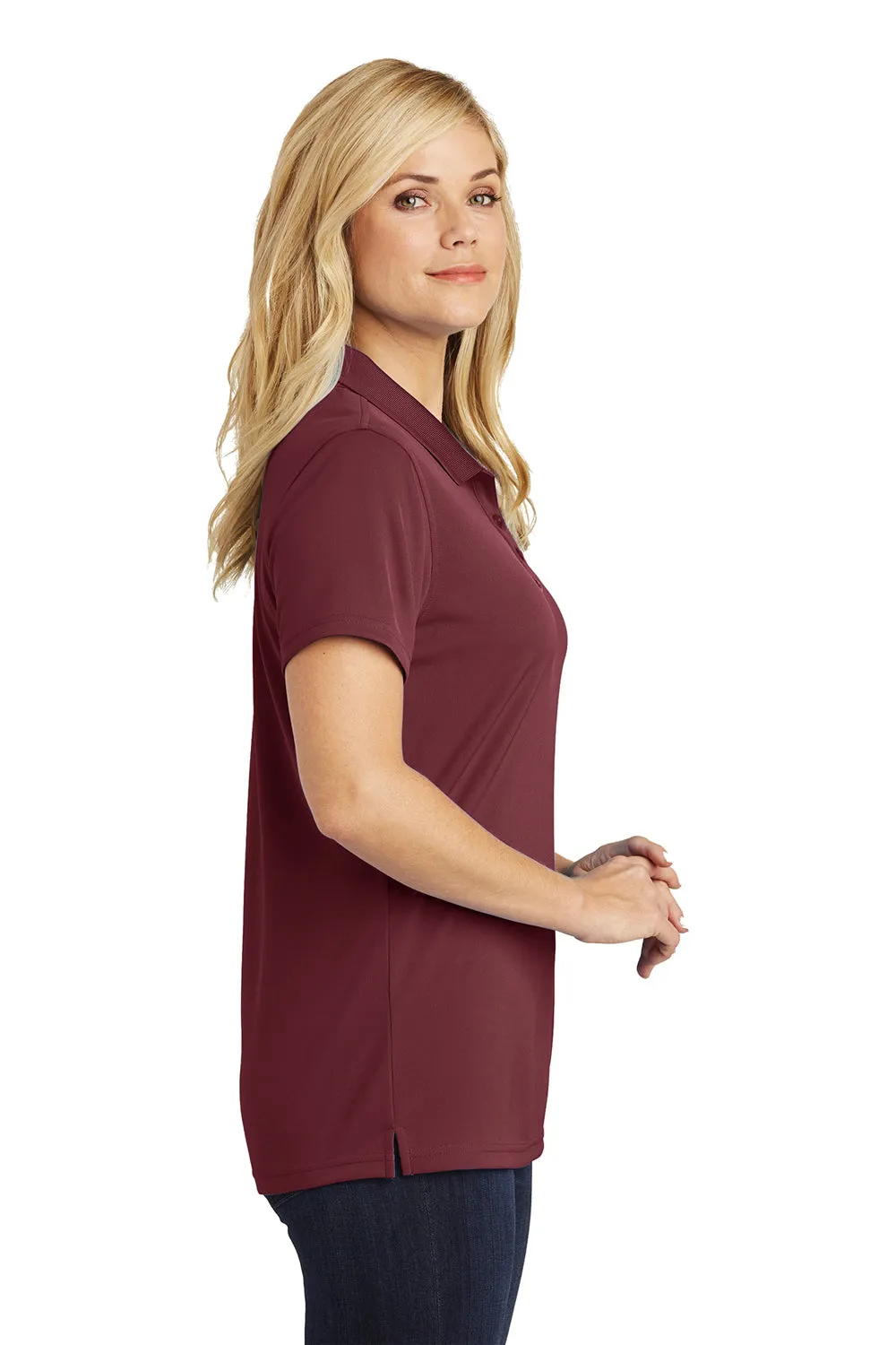 Port Authority Womens Dry Zone Moisture Wicking Short Sleeve Polo Shirt - Burgundy  Premium quality Clothing Port-Authority