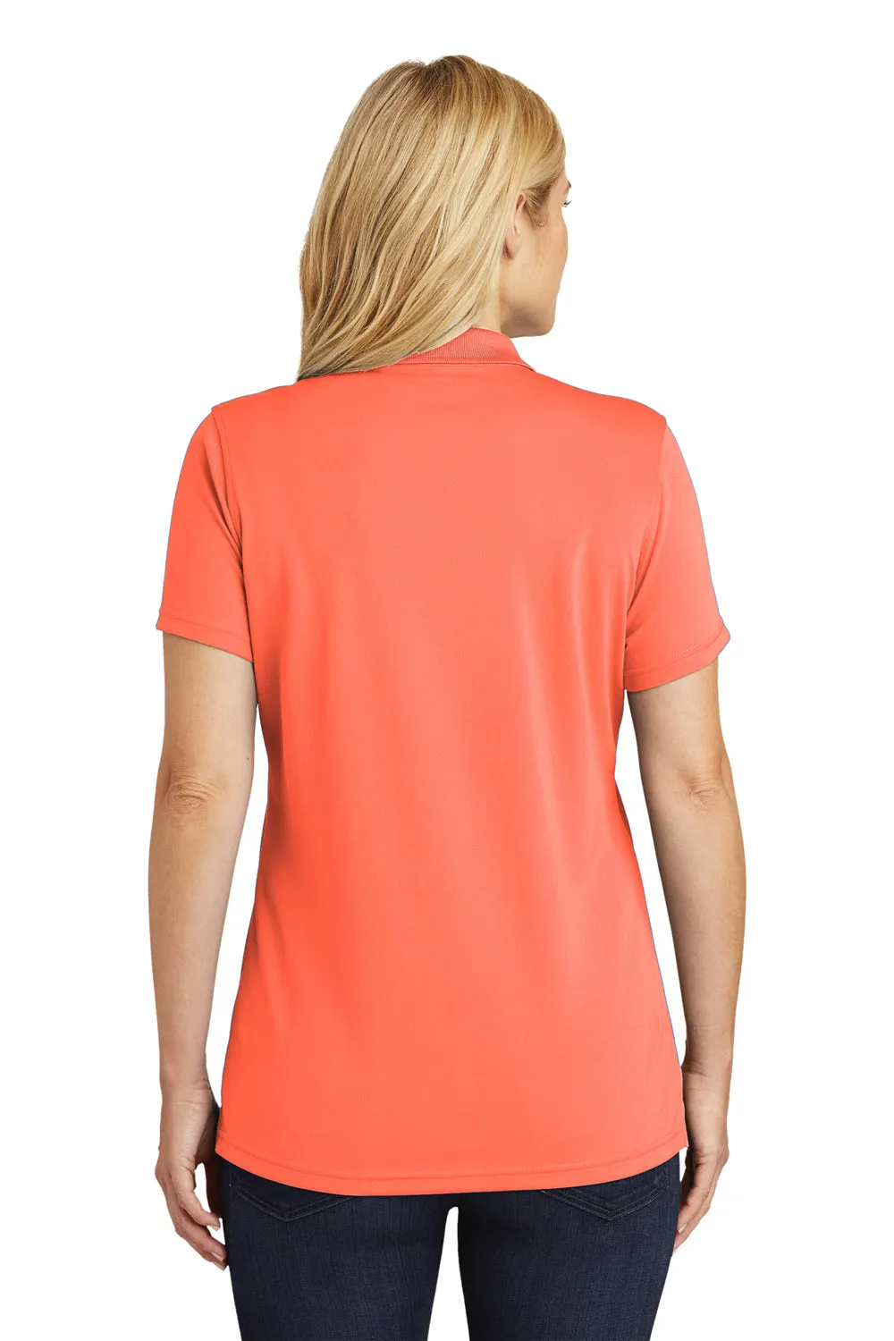 Port Authority Womens Dry Zone Moisture Wicking Short Sleeve Polo Shirt - Coral Splash  Premium quality Clothing Port-Authority